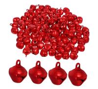 YOSADIER 100 Pezzi Campanelle di Natale Campanelle di Natale Appese Fiocchi di Natale con Campanelle Campanelle Piccole Mini Campanelle per Artigianato Campanelle Tintinnanti Campanelle