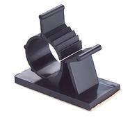 YOSADIER 100 pezzi Clip Fermacavi in Plastica con Base Forte Regolabili per Gestione Supporti Autoadesivi Resistenti per Organizzazione e Casa