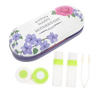 YOSADIER 1set Custodie Per Occhiali e Lenti Contatto Organizer e Compatto Per Viaggi e Uso Quotidiano Pu e Morbido