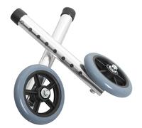 YOSADIER 2 pezzi Ruote Anteriore Regolabili per Deambulatore Altezza in Alluminio Grigio Ricambi per Passeggini e Deambulatori Facile Montaggio senza Attrezzi Adatte Superfici Irregolari