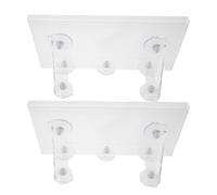 YOSADIER 2 Pezzi Supporto per Piante Scaffale Galleggiante in Acrilico Trasparente con Ventosa e Staffa Ottimizzazione Spazio e Miglioramento Illuminazione per Fiori e Cactus per Davanzali