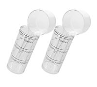 YOSADIER 2 Set Kit Misurini Graduati Dentali in Plastica Bianca, Resistenti ai Prodotti Chimici e Facili da Pulire per Miscelazione di Materiali Dentali ed Epossidici