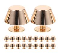 YOSADIER 20 Pezzi Piedini per Borse in Lega di Zinco 12mm Vite Artigianale Posteriore, Borchie per Fondo della Borsa Fai da Te, Accessori per Creazione e Riparazione Borse