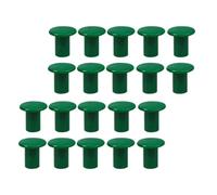 YOSADIER 24 Pezzi Tappi di Protezione per Canne di bambù in Plastica Verde, Coperture Rotonde per Pali da Giardino, Prevengono L'umidità e Prolungano la Durata delle Recinzioni in bambù