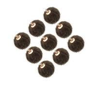 YOSADIER 24pezzi Orecchini Con Pendente Peluche Accessori Per Orecchini Pompon Scuro Eleganti e Leggeri Perfetti Per Ogni Occasione