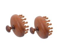 YOSADIER 2pezzi Pettine Massaggiatore Per Capelluto Legno Design Innovativo Per Stimolazione Dei Follicoli e Miglioramento Della Crescita Dei Strumento Per Scalp Massage e