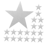 YOSADIER 30 pezzi Ritagli di Carta Stelle a Cinque Punte Argento Luminoso Decorazione Murale per Aula Lavagna e Festa Sagome di Carta per Progetti DIY e Decorazioni Cameretta