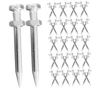 YOSADIER 40 pezzi Scarpe Aeratore per con Chiodi Metallo Spike per Aerazione Leggere e Resistenti per e
