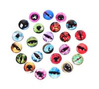YOSADIER 50 Pezzi per Occhiali Assortito Occhi Finti Autoadesivi Cucire Bambola Bulbo Oculare Realistico Bambole Forniture Occhio Colorato per Gli Occhi Nero Impostore Bicchiere