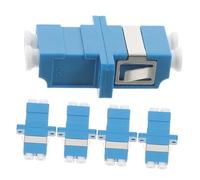 YOSADIER 5pezzi Lc Fiber Coupler Adattatori Di Fibra Ottica Per Connessioni Reti Stabili e Affidabili Compatibili Con Connettori Fibra Singola Perfetti Per Patch Cord Fiber
