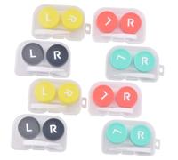 YOSADIER 8pezzi Custodie Per Lenti Contatto Compatte e Pratiche Per Viaggi Materiale Resistente Colori Random Per Conservazione Lenti e Accessori Di Pulizia