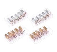 YOSADIER Accessori per Manicure 20 Pezzi in Alluminio, Forme per Nail Art French, Protezione Punta Unghie con Fissaggio Metallico per Estensioni Gel UV e Acrilico, Perfetti per Nail Salon