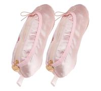 YOSADIER Astuccio per Penne Ballerina Rosa Design Portatile e Struttura Protettiva, Set 2 Pezzi per Organizzare Accessori da Danza e Trucchi