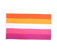 YOSADIER Bandiera Lesbica Orgoglio 90x150cm in Poliestere Per Esterni e Giardino, Striscione Arco Iris Resistente e Riutilizzabile Per Feste e Decorazioni Lgbt