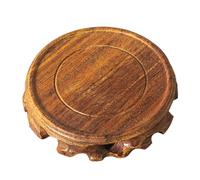 YOSADIER Base in Legno Tondo per Vaso e Portavaso Supporto Elegante per Fiori e Piante da Interno Resistente e Durevole per Casa Ufficio e Balcone Design Semplice e Colore Colore Casuale