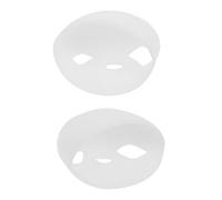 YOSADIER Cappucci Auricolari Antiscivolo in Silicone Bianco, Tappi di Ricambio per Auricolari Wireless Modello Live, Isolanti dal Rumore e Resistenti, Set da 2 Paia per Uso Quotidiano