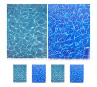 YOSADIER Materiale Plastico 6 Pezzi con Effetto Acqua per Modellismo di Fiume e Paesaggi, per Esterni e Affezionati al Diorama