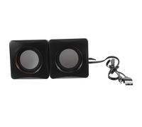 YOSADIER Mini Altoparlante USB per Computer, Cassa Amplificata Stereo, Audio Stabile, Cavo Collegato, in ABS e Rame Magnetico, per Casa e Viaggio, 1 Paio