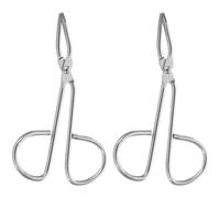 YOSADIER Pinzette a Forbice in Acciaio Inossidabile 2 Pezzi, Pinzette per Sopracciglia Punta Obliqua, Strumenti Portatili per Modellare Peli del Viso, Uso Delicato per Donna, per Viaggi