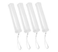 YOSADIER Portapenne Telescopico Trasparente in Plastica, Set 4 Pezzi Regolabile, Organizer Portamatite Leggero Per Scrivania, Adatto Per Artisti e Studenti, Per Pittura e Studio Creativo