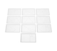 YOSADIER Righello del Rapporto Aureo in Acrilico Bianco per Disegno Geometrico Ispirazione Creativa e Marcatura Centrale per Pittura e Uso All'aperto