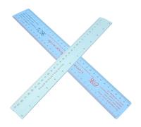 YOSADIER Righello per Ceramica 2 Pezzi in Plastico Multifunzionale per Disegno e Misurazione Scala di Restringimento per Modellare Argilla e Sculture