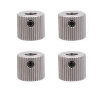 YOSADIER Rotelle Estrusore 3d in Acciaio Inossidabile Argento 4 Pezzi 40 Denti Foro Interno 5mm Leggere e Facili da Usare per Stampante 3d