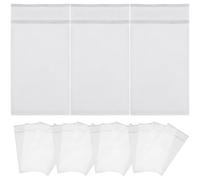 YOSADIER Sacchetti di Carta Oleata Bianca Autoadesivi 100 Pezzi, Buste Traslucide per Imballaggio Abbigliamento e Prodotti, Sigillatura Ermetica Facile