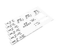 YOSADIER Scheda Di Identificazione Braille Per Non Vedenti Di Assistenza Acrilica Per Transazioni Finanziarie Strumento Pratico Per Riconoscimento Denominazioni Promuove Indipendenza e La
