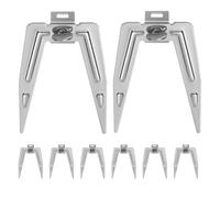 YOSADIER Set di 8 Forchette Rotanti Facile Installazione in Inossidabile Accessori con Viti per Barbecue per e Pollo per Picnic e Grigliate All'aperto