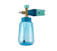 YOSADIER Spruzzatore Schiumogeno Regolabile per Auto con Connettore e Bottiglia Ugello ad Pressione per Lavaggio Veicoli Design Flessibile Antigoccia Adatto per Vetri e Tappetini