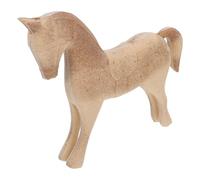 YOSADIER Statua di Cavallo in Legno Vintage Grezzo da Dipingere, Statuetta Decorativa Artigianale per Progetti Fai da Te, Modello Medio per Pittura e Mosaico, Decorazione per Casa e