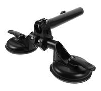 YOSADIER Supporto per Asta Portabandiera in Metallo Doppia Ventosa Base Resistente al Vento per Auto Staffa Multiuso per Bandiere da Esterno Facile Installazione su Superfici Lisce