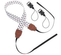 YOSADIER Tracolla per Fotocamera Bianco in Cotone Lunghezza Regolabile e Installazione Semplice, per Fotografi in Uso Cross-body o Over The Shoulder