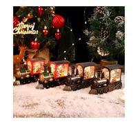 YOSEDVCB Carillon della Vigilia di Natale, Musicale e Illuminato, funzionante Tramite USB e Batteria, Globo di Neve Che Suona la Canzone di Buon Natale, Decorazioni for la Famiglia(4pcs)