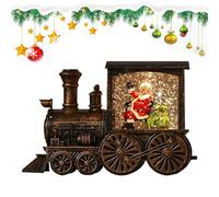 YOSEDVCB Carillon Natalizio a Forma di Treno con Sfera di Neve Musicale Che Suona la Canzone di Buon Natale, Regalo di Decorazione Natalizia, Regalo di Decorazione for la casa di Natale(C)