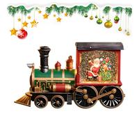 YOSEDVCB Carillon Natalizio a Forma di Treno con Sfera di Neve Musicale Che Suona la Canzone di Buon Natale, Regalo di Decorazione Natalizia, Regalo di Decorazione for la casa di Natale(A)