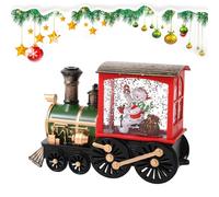 YOSEDVCB Carillon Natalizio a Forma di Treno con Sfera di Neve Musicale Che Suona la Canzone di Buon Natale, Regalo di Decorazione Natalizia, Regalo di Decorazione for la casa di Natale(B)