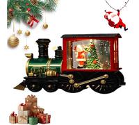 YOSEDVCB Carillon Natalizio a Forma di Treno con vortice d'Acqua e Glitter, Lanterna Natalizia con Palla di Neve Musicale e illuminata, for Innamorati, Amici e Bambini.(#D)