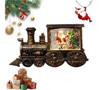 YOSEDVCB Carillon Natalizio a Forma di Treno con vortice d'Acqua e Glitter, Lanterna Natalizia con Palla di Neve Musicale e illuminata, for Innamorati, Amici e Bambini.(#C)