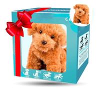 YOSEDVCB Nuovo Cane Robot AI 2025, Cane Robot AI Realistico, Cane Di Peluche Interattivo For Adulti, Che Si Comporta Come Un Vero Cucciolo: Cammina, Abbaia, Scodinzola(A#yellow)