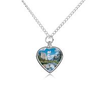 Yosemite - Collana con ciondolo a forma di cuore per ceneri del parco nazionale degli Stati Uniti, collana commemorativa per animali domestici