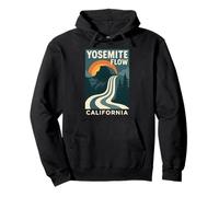 Yosemite Flow Cascata Camicia Retro Dome Nature Felpa con Cappuccio