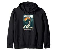 Yosemite Flow Cascata Camicia Retro Dome Nature Felpa con Cappuccio