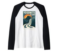 Yosemite Flow Cascata Camicia Retro Dome Nature Maglia con Maniche Raglan