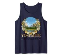 Yosemite National Park Retro Vintage Floreale California State Canotta