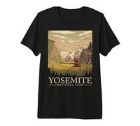 Yosemite Parco Nazionale della California Bear Nature Lover Maglietta Premium