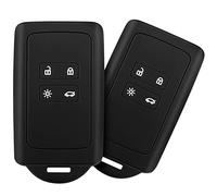 Yosemy 2pcs Cover Copri-Chiave Compatibile con Renault con 4 tasti Smart Key (solo Keyless Go) - Copertina Protettiva in Silicone - Custodia per Chiavi Auto per Clio/Master Bus/Talisman/Megane usw
