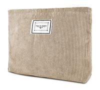 Yosemy Borsa da Trucco Borse da Toilette Grande Capacità Trucchi da Viaggio per Cosmetic Beauty Case per Donne e Ragazze, Cachi