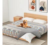 YOSEPATI Coperta per cani impermeabile al 100% su due lati, coperta per animali da letto per cani bohémien, protezione per mobili del divano per i bambini, gatto, cucciolo, lavabile e reversibile